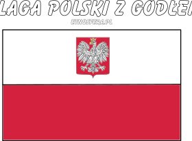Flaga Polski z Godłem