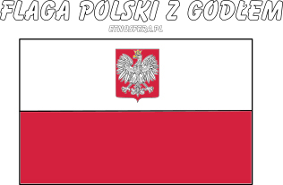 Flaga Polski z Godłem